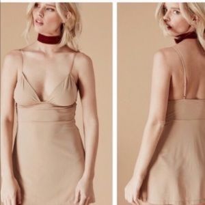 For love lemons beige slip dress